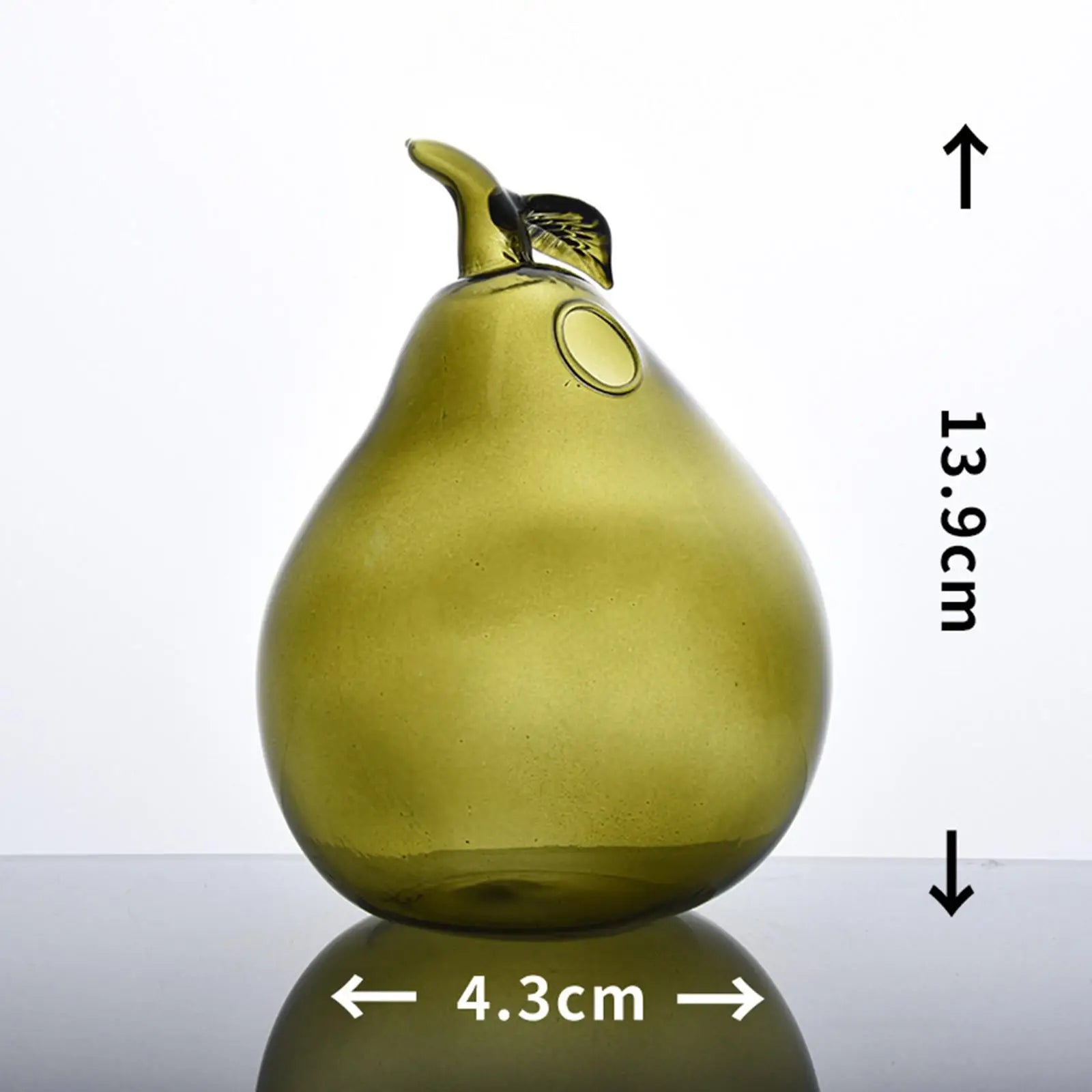 Glass Flower Vase Decorative Figurine | Modern Home Decor Planter Decorative Glass Vase Zpaxo