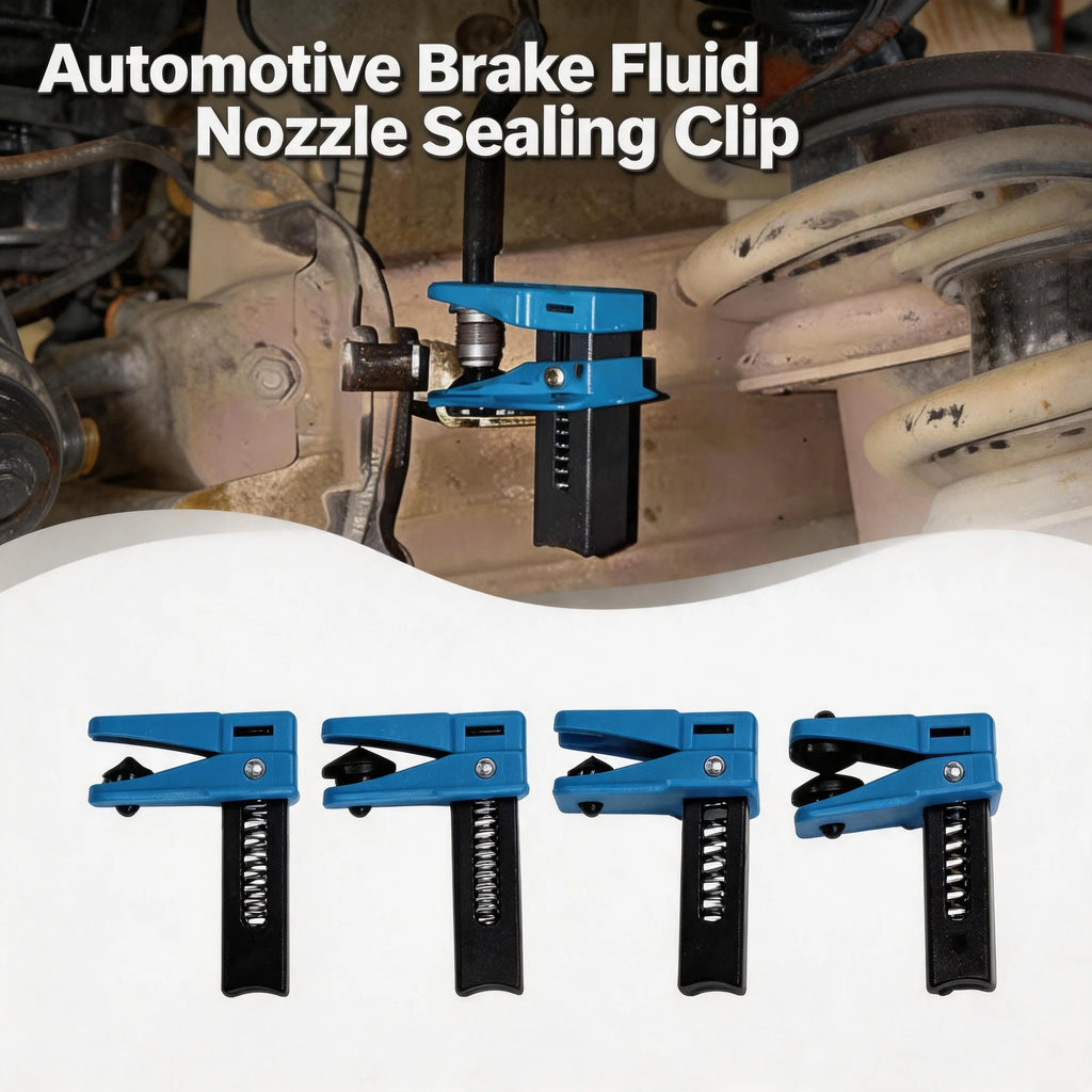 4-Pack Brake Line Plug & Fluid Stop Clamp Set – Universal
