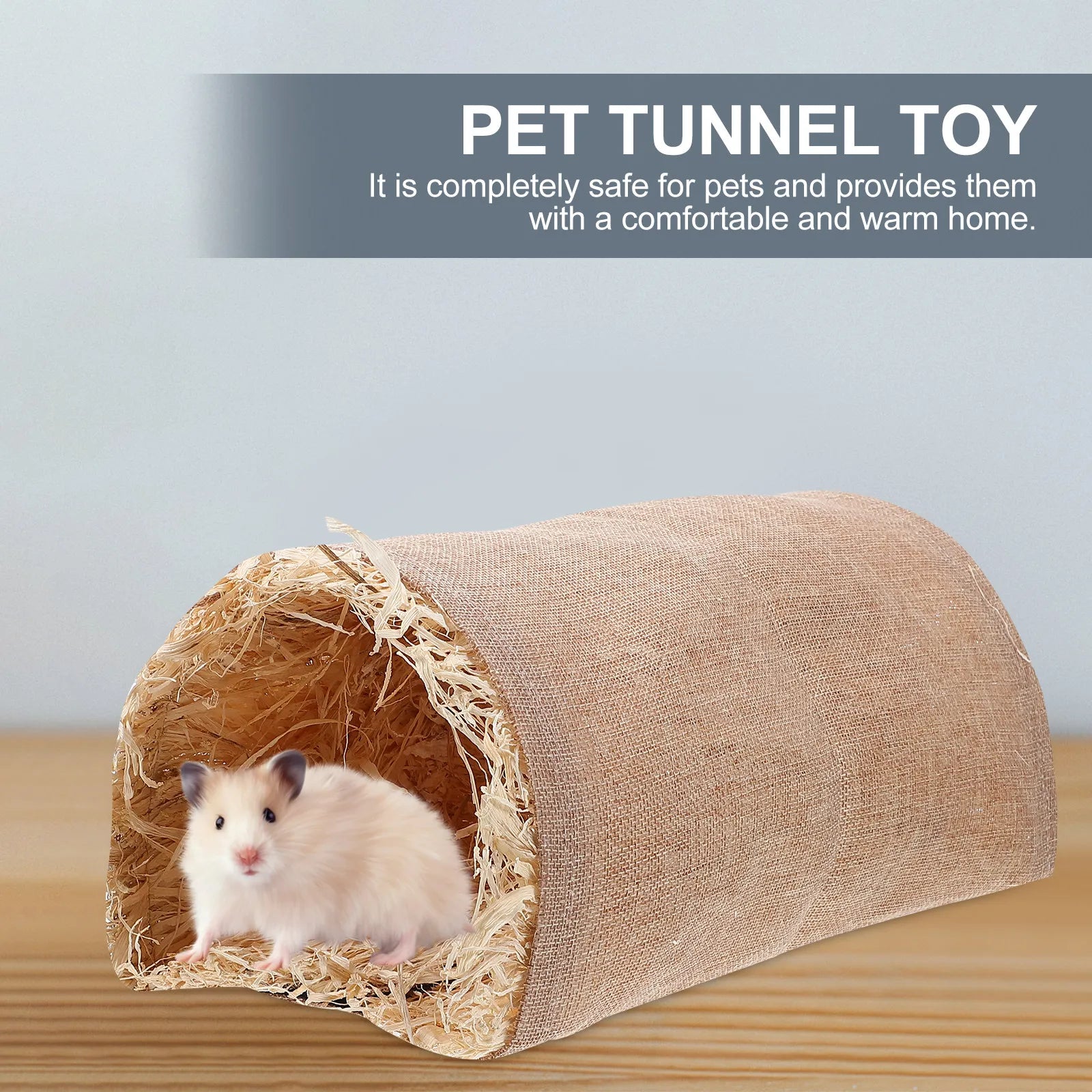Pet Tunnel Small Fun Interactive Rabbit Hamsters Hideout Nest Warm