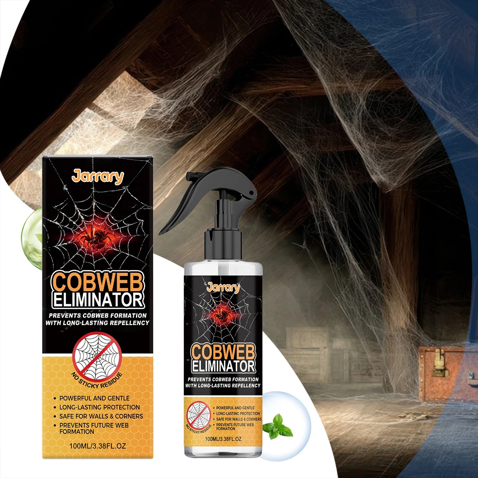 Spider Cobweb Eliminator Long Lasting Spray Prevent Spiderweb