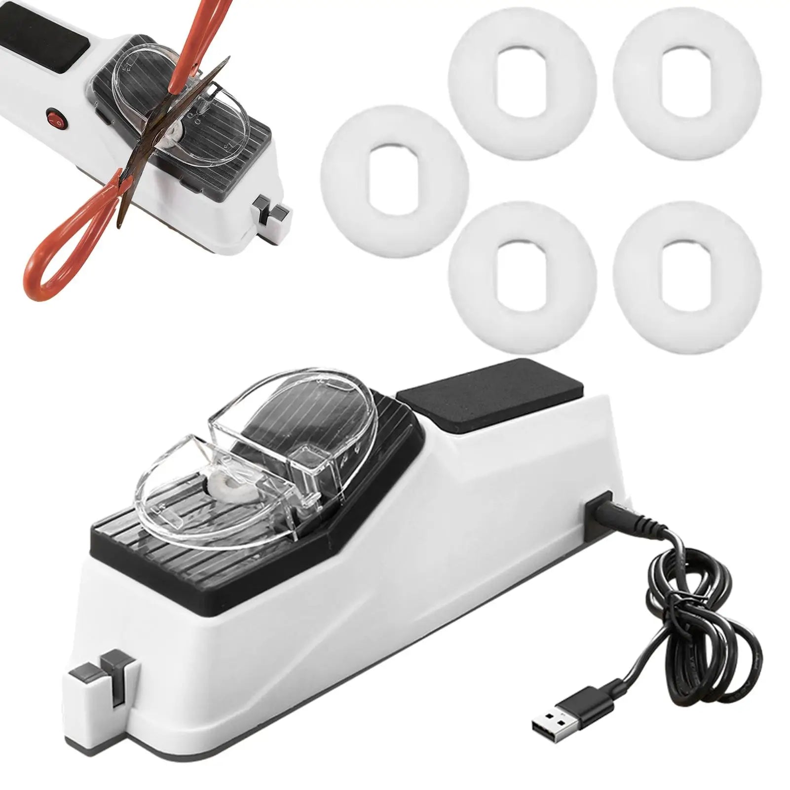 Electric Knife Sharpener Adjustable Kitchen Tool 5 Seconds Quick