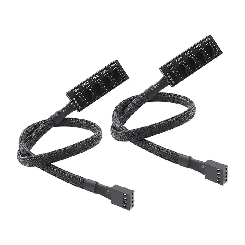 652F 4Pin PWMs Fan Hub Splitter 1 to 5 Way Extension Cable For Computer Case Cooling System Zpaxo