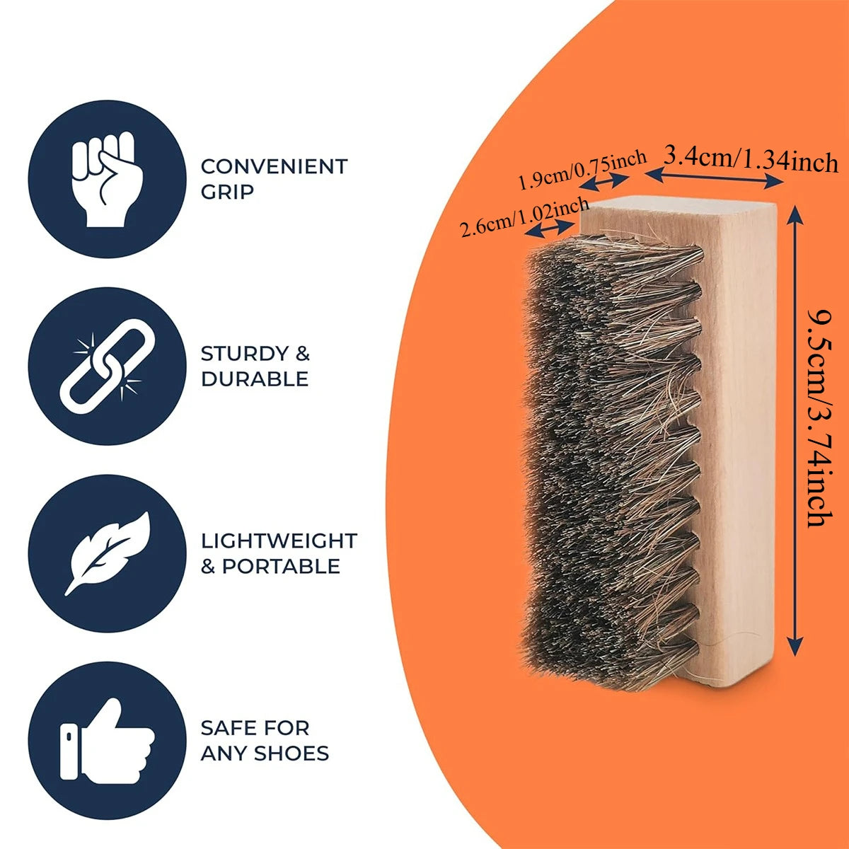 Shoe Brush Set – Horsehair, Nylon & Bristle for All Shoe Types