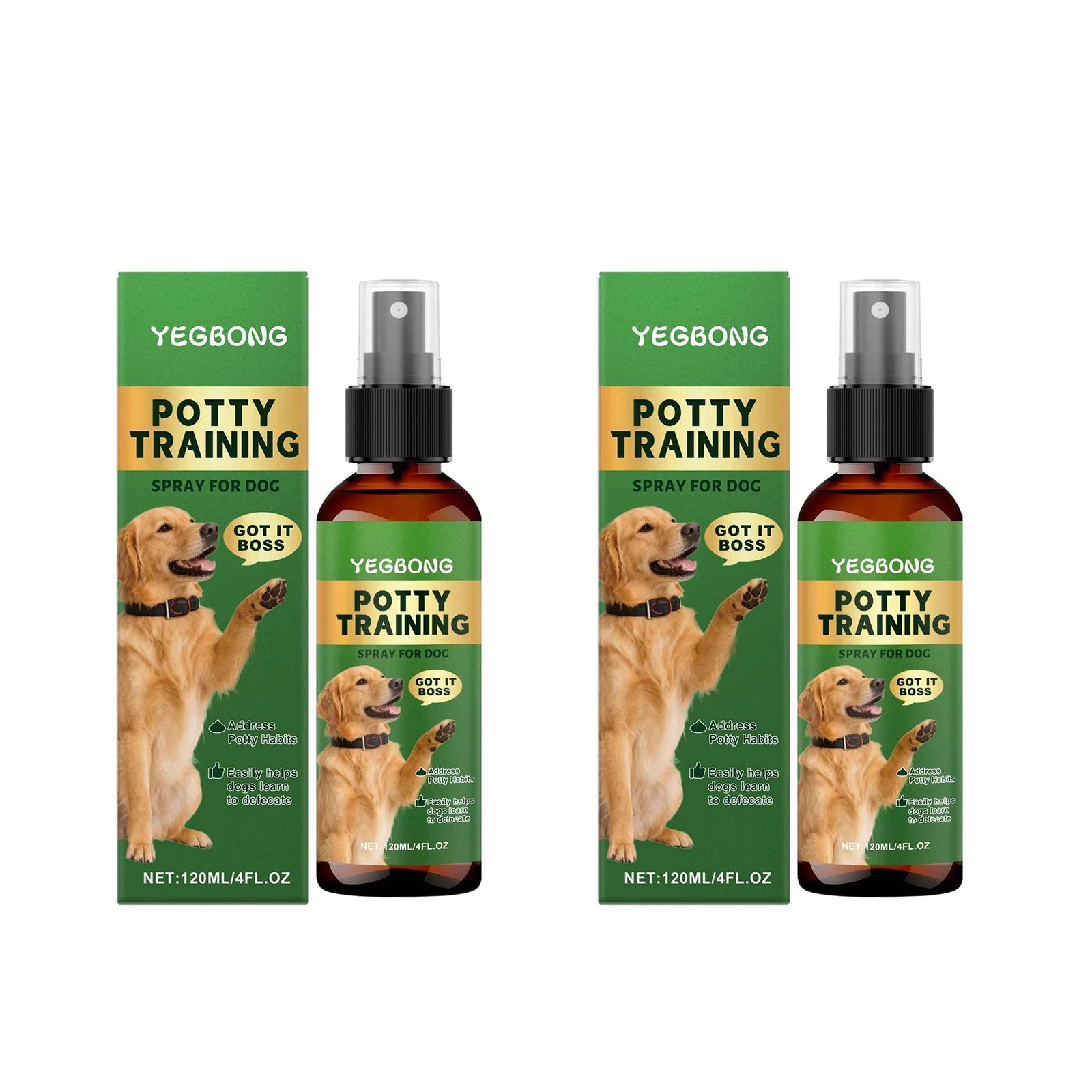 YEGBONG Pet Toilet Training Spray – Dog & Cat Potty Trainer Pet Potty Training Spray Zpaxo 240ml boxed