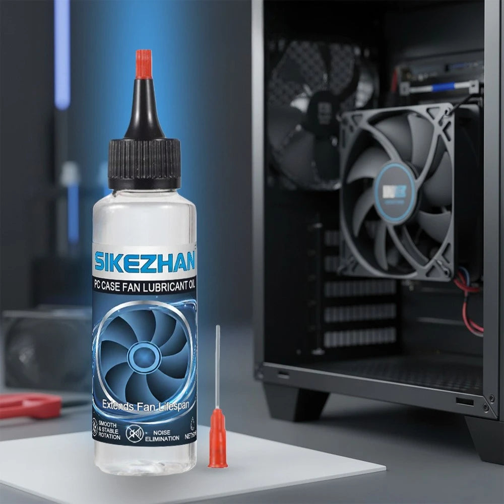 PC Case Fan Lubricant Oil - Reduce Friction Anti-Rust Reduce Drag Long-Lasting Lubrication Quiet Operation for Fan Shaft Bearing Zpaxo