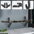 For Samurai Rack Wall Mount Wooden Sword Stand Holder Hook Hanger Adjustable Display Rack Knife Cosplay Wand Sword Zpaxo 15x7.1x3.2cm