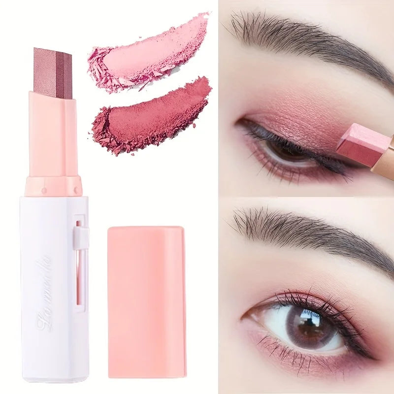 2 In 1 Pearly Highlighter Eyeshadow Stick Makeup Waterproof Long Lasting Glitter Eyeshadow Eyeliner Stick Eyes Makeup Cosmetics Zpaxo