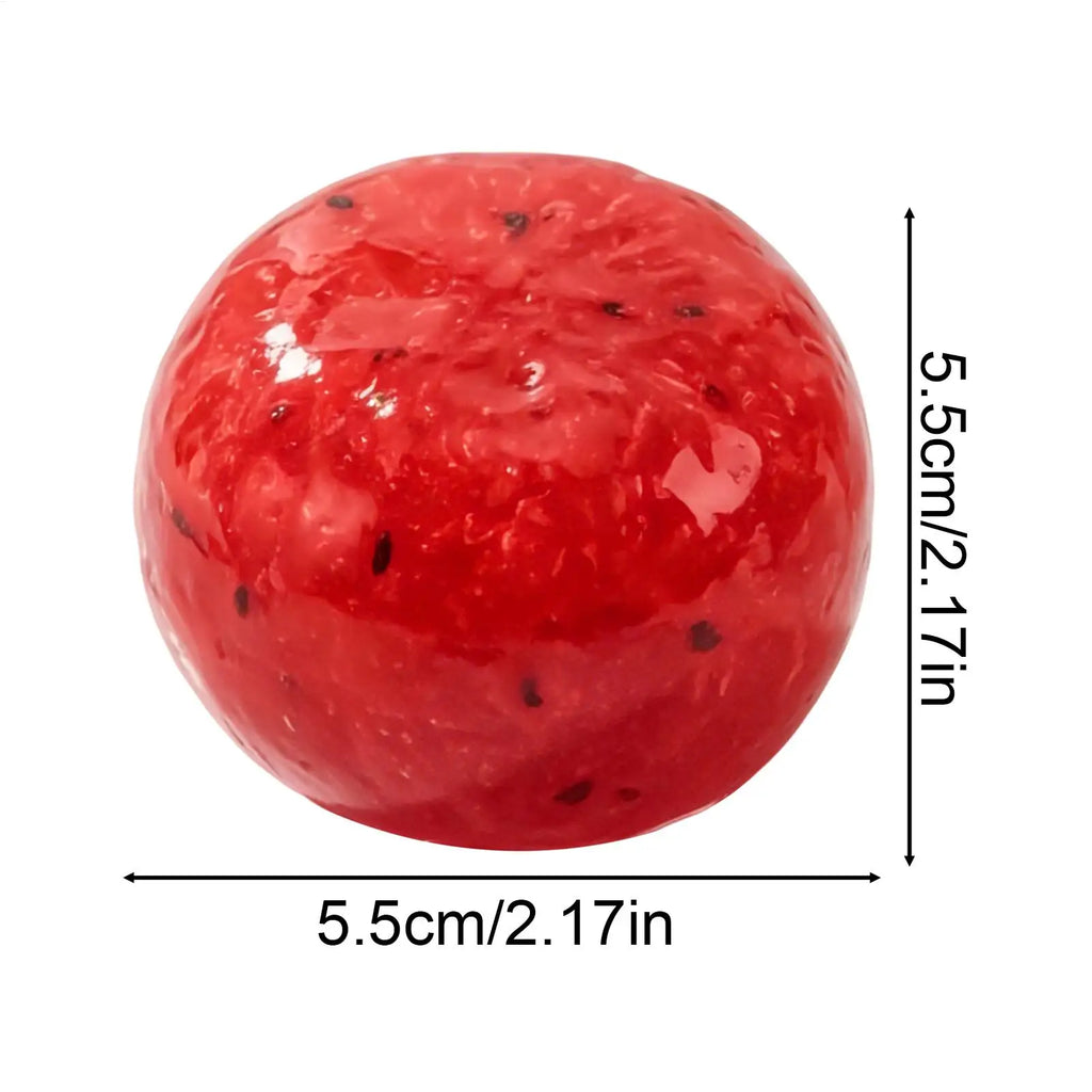 Handmade Watermelon Slushy Toy Soft Slow Rebound Stress Relief Squeeze Toy Realistic Fruit Simulation Model Adult Gift Zpaxo