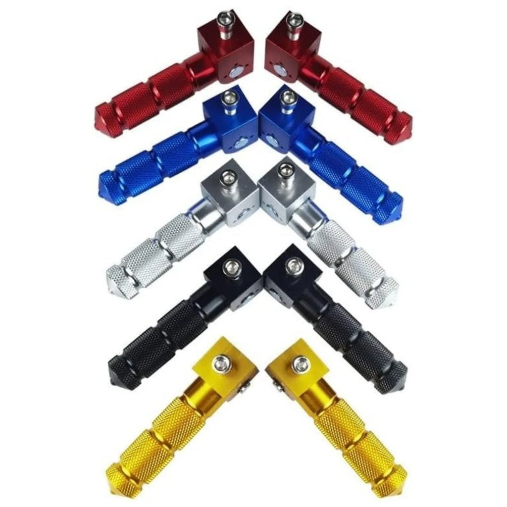 CNC Aluminum Folding Footpegs – Universal Motorcycle & Scooter M8