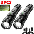 KDULIT Zoomable LED Flashlight – Rechargeable, 3 Modes