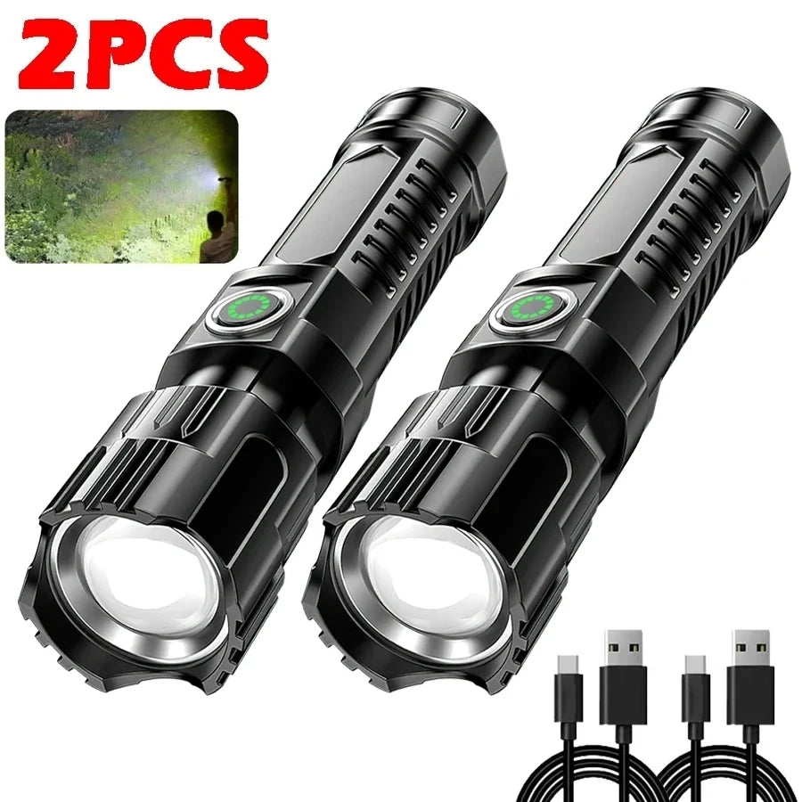 KDULIT Zoomable LED Flashlight – Rechargeable, 3 Modes