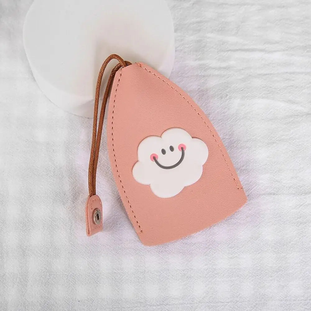 Pig Cartoon Strawberry Eggs PU Leather Rainbow Cherry Key Wallets Zpaxo