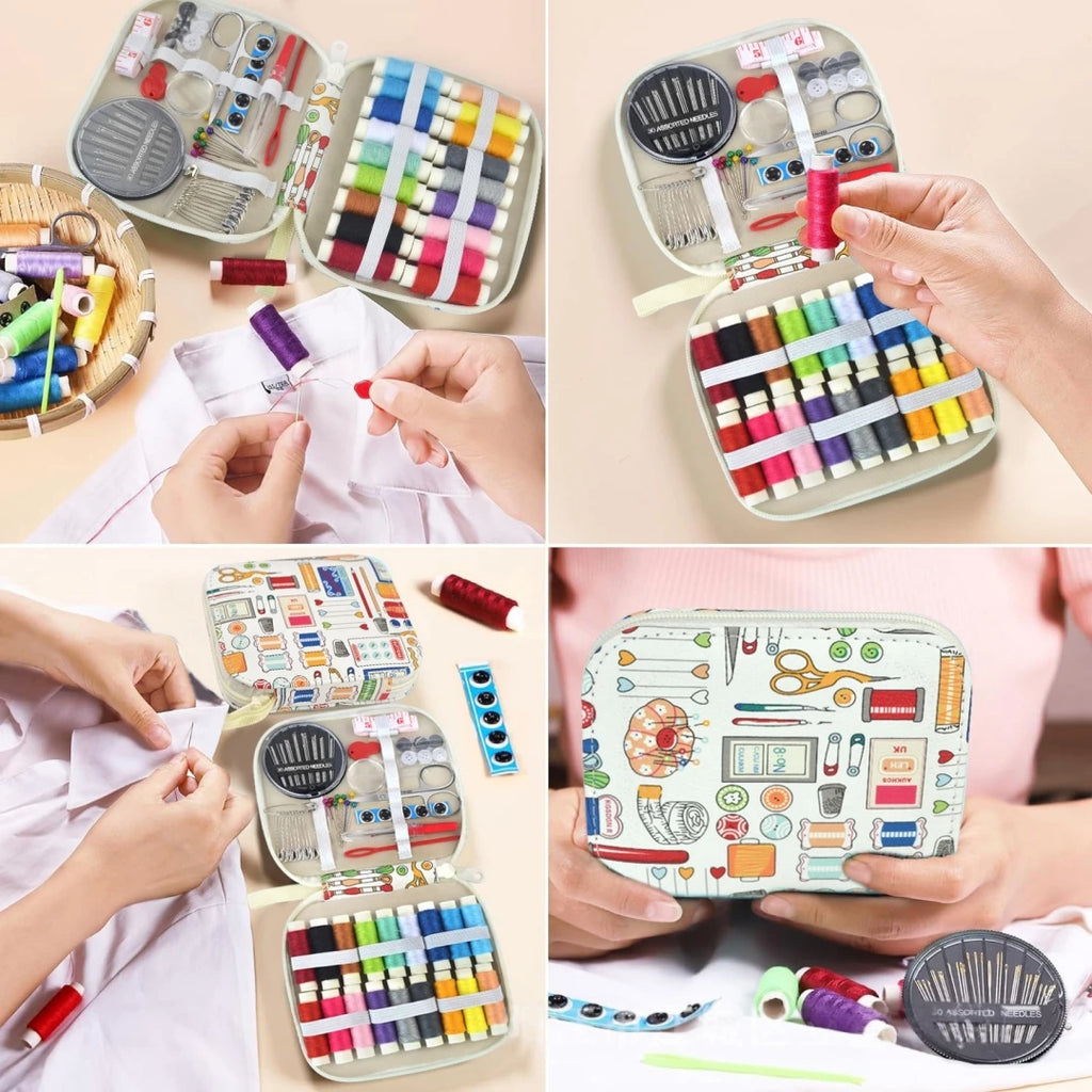 New Premium Sewing Supplies Set - Complete Sew Kit of Needle and Thread for Beginners Basic Home Hand Sewing Repair Kits Zpaxo
