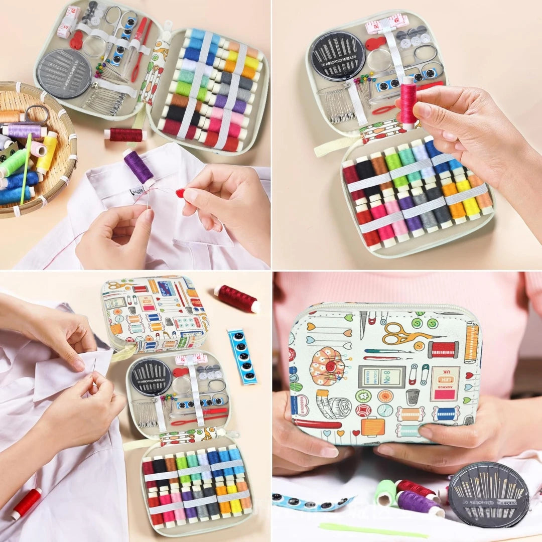 New Premium Sewing Supplies Set - Complete Sew Kit of Needle and Thread for Beginners Basic Home Hand Sewing Repair Kits Zpaxo