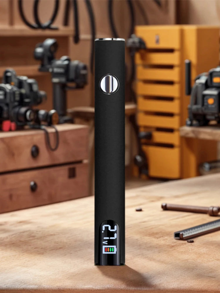 510 Thread Battery Cart Pen Adjustable Voltage 650mAh Battery with USB Charger Cable Solder Repair Tools (No Soldering Iron Tip) Zpaxo