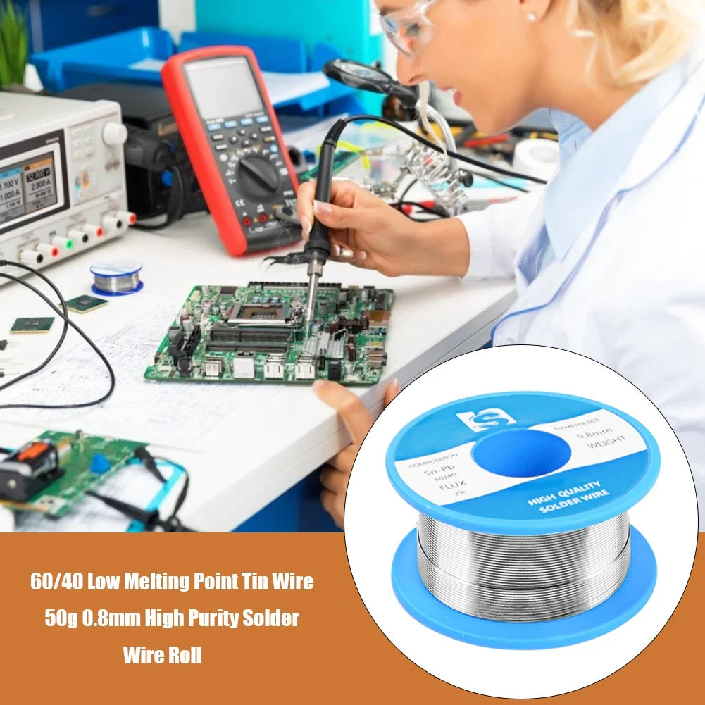 60 40 Purity Solder Wire Roll Low Melting Point Soldering Core Tin