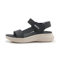 Walking Sandals Breathable Mesh Upper Adjustable Hook Loop Straps Zpaxo H8928-12 Black 40 China Mainland