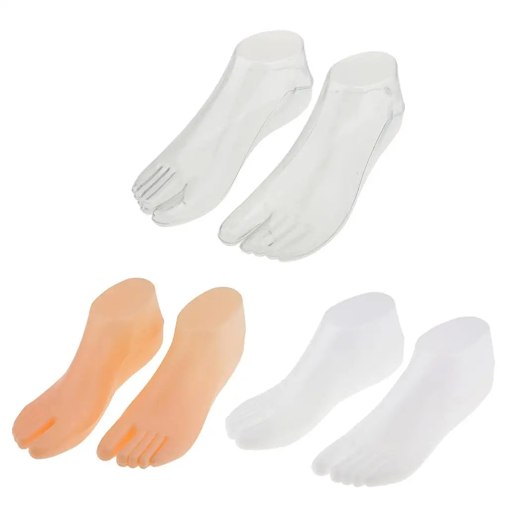 Female Plastic Mannequin Foot Model – Shoe & Sock Display Stand Mannequin Foot Display Zpaxo