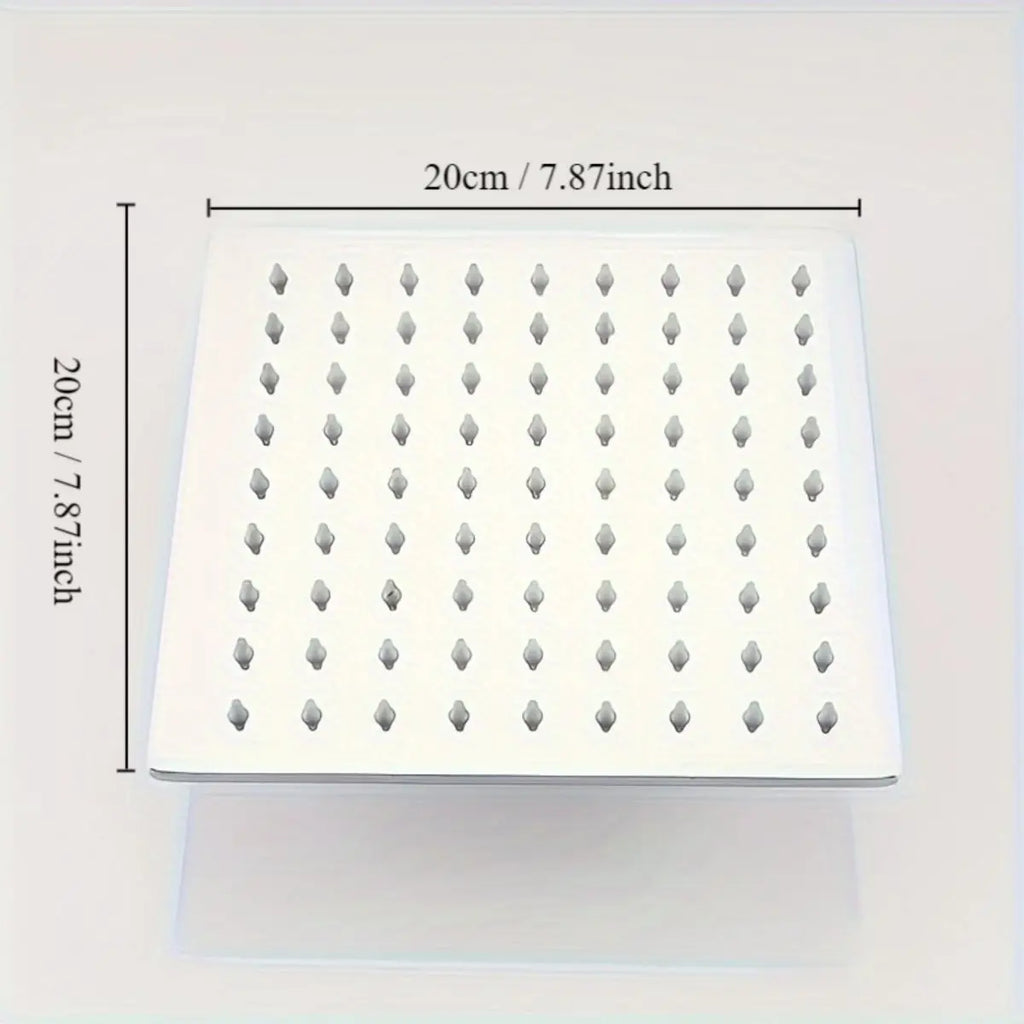 Rain Shower Head 304 Stainless Steel Square Spray Ultra-thin