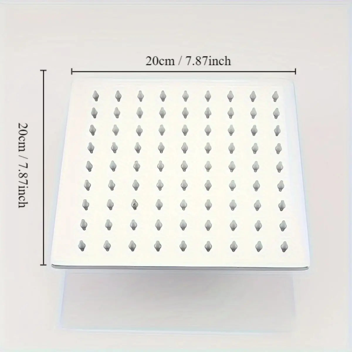 Rain Shower Head 304 Stainless Steel Square Spray Ultra-thin