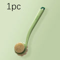 3-in-1 Long Handle Shower Brush – Back Scrubber & Exfoliator
