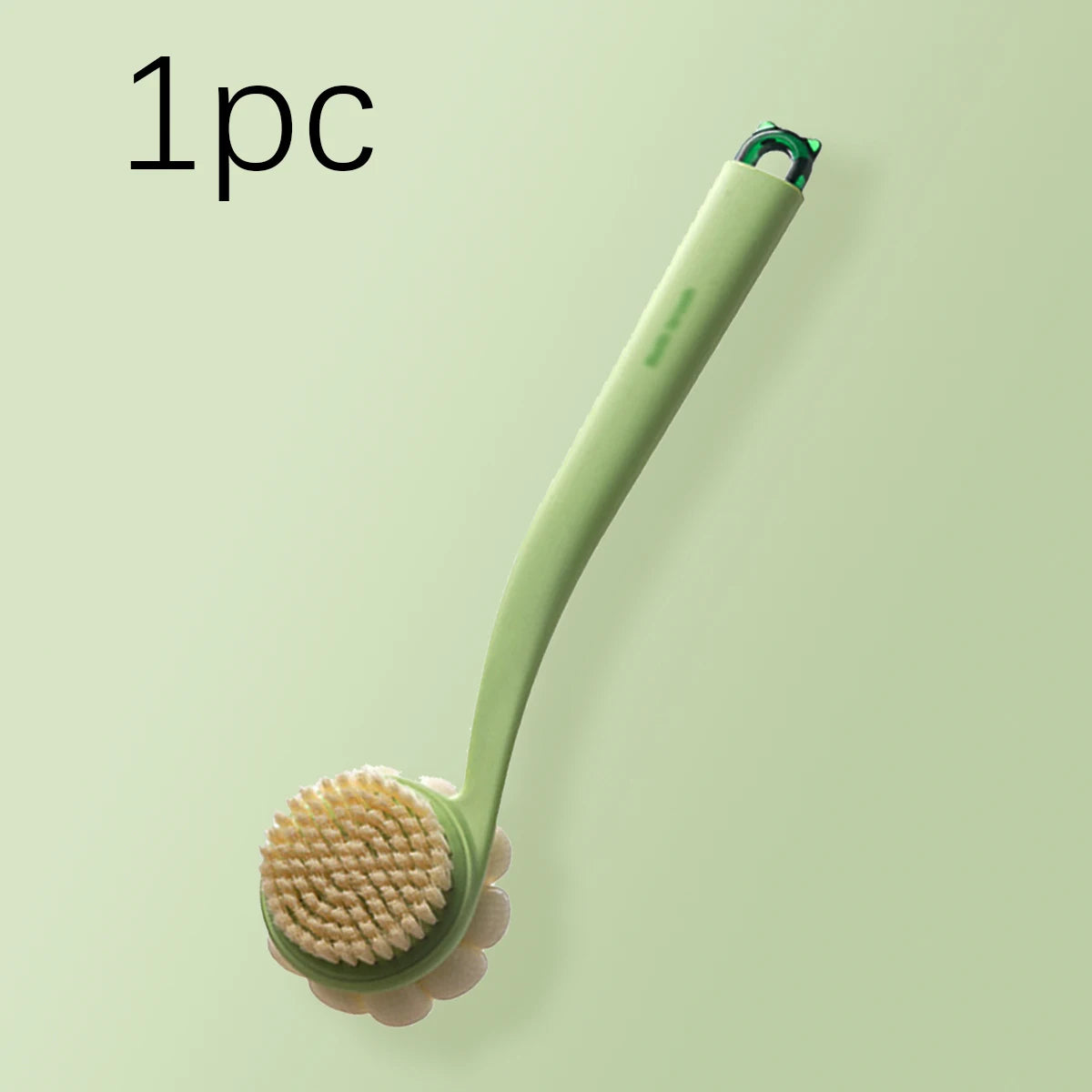 3-in-1 Long Handle Shower Brush – Back Scrubber & Exfoliator