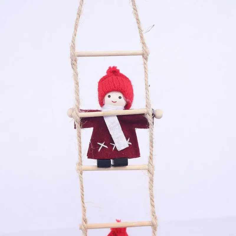 Christmas Elf Climbing Rope Decorations Festival Staircase Hanging