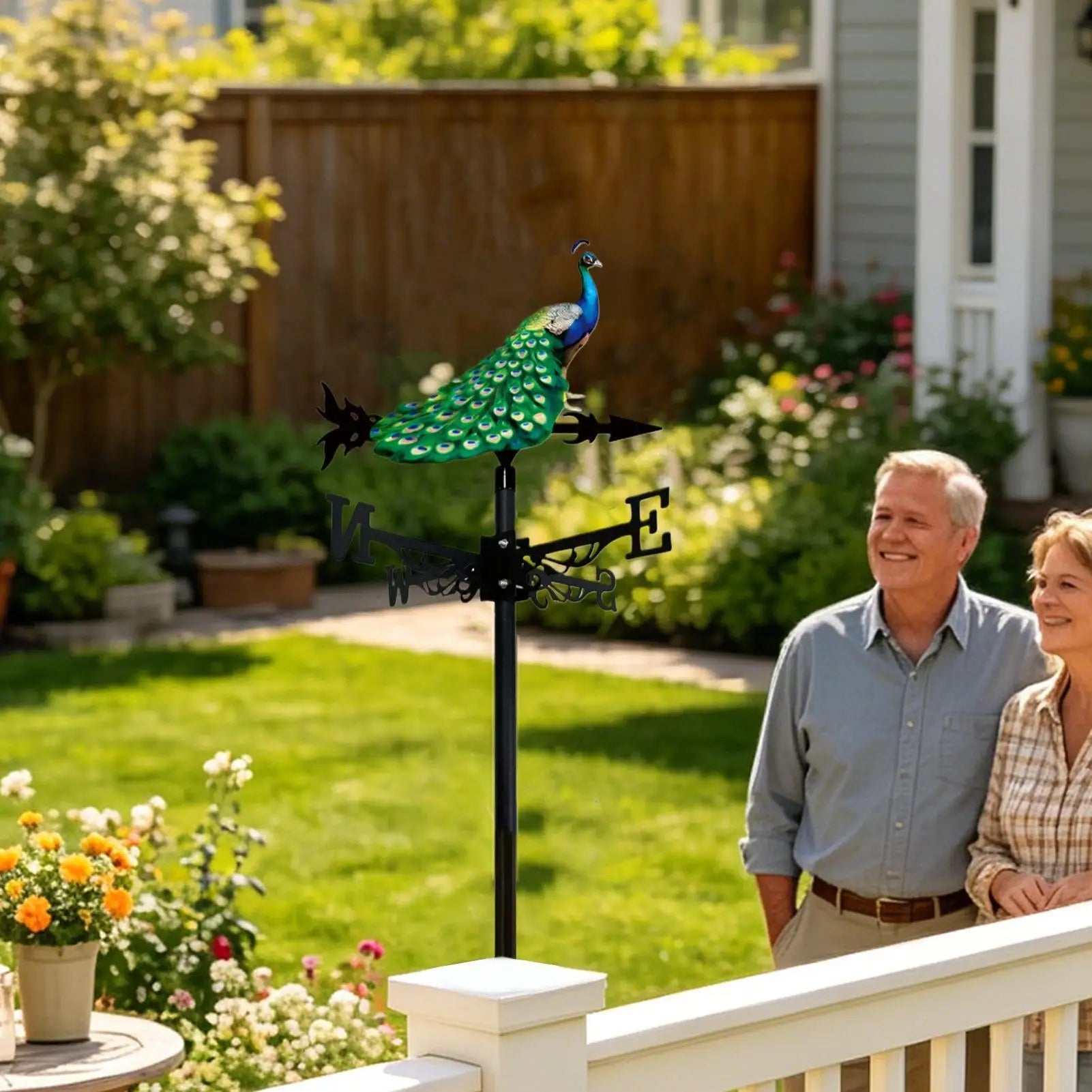 Weather Vane Outside Outdoor Wind Direction Indicator Sculpture