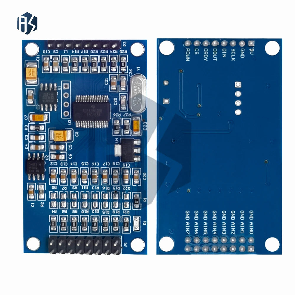 Precision ADS1256 24 Bit 8 Channel ADC Data Acquisition Board Module Zpaxo
