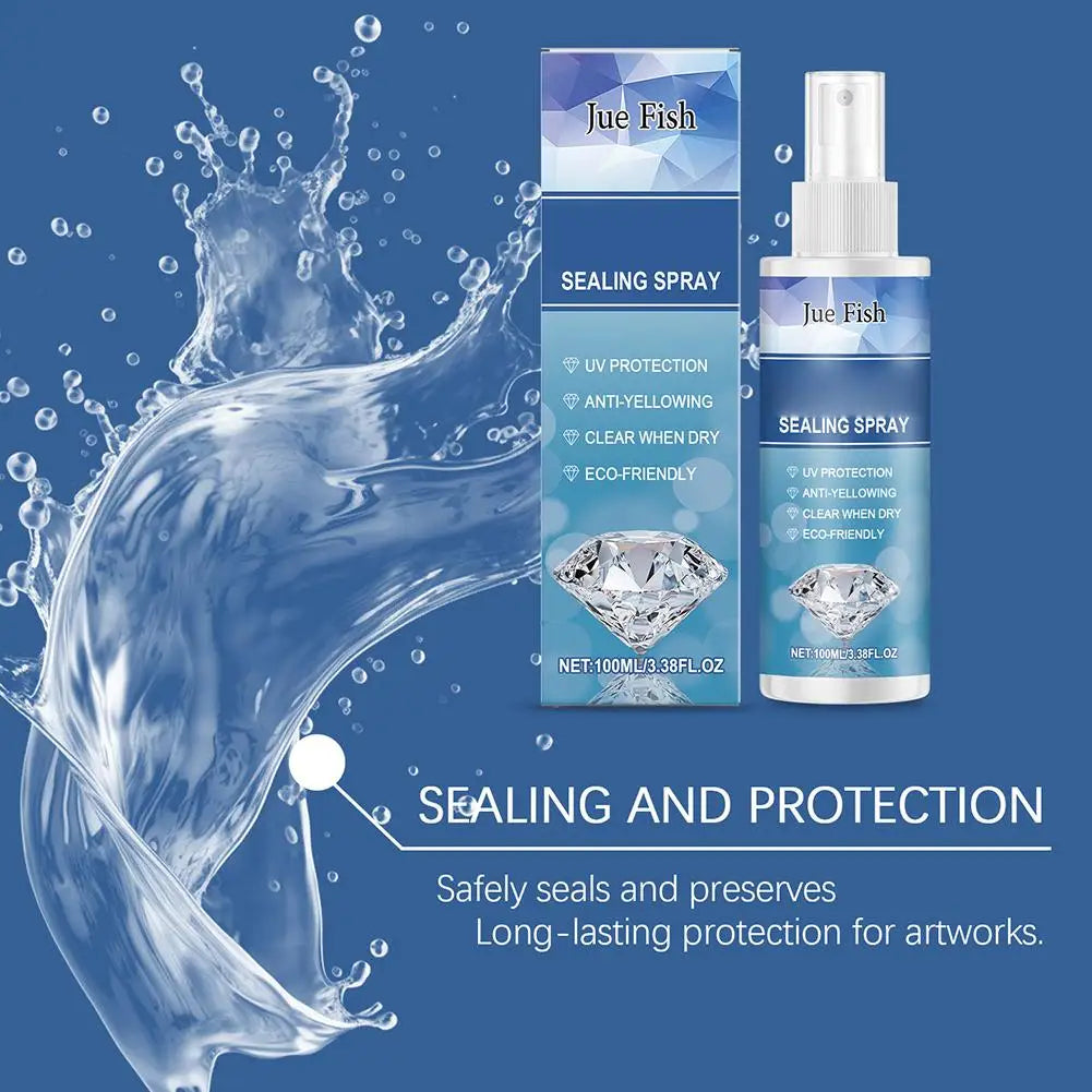Diamond Painting Sealer Spray – Clear Gloss UV Protective Finish Art Sealer Spray Zpaxo