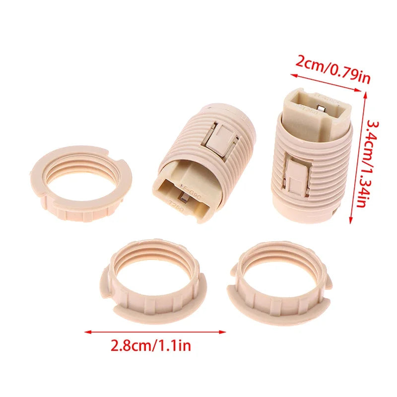 G9 Lamp Holder Ring Bases Socket Plastic Shell Ceramic M10 Bracket Zpaxo