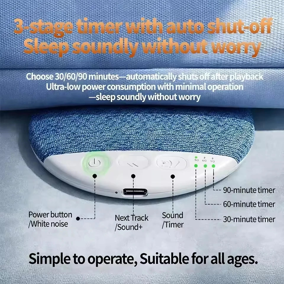 2026 Bedroom Pillow Speaker Sound Bluetooth Under Stereo Bass White Zpaxo