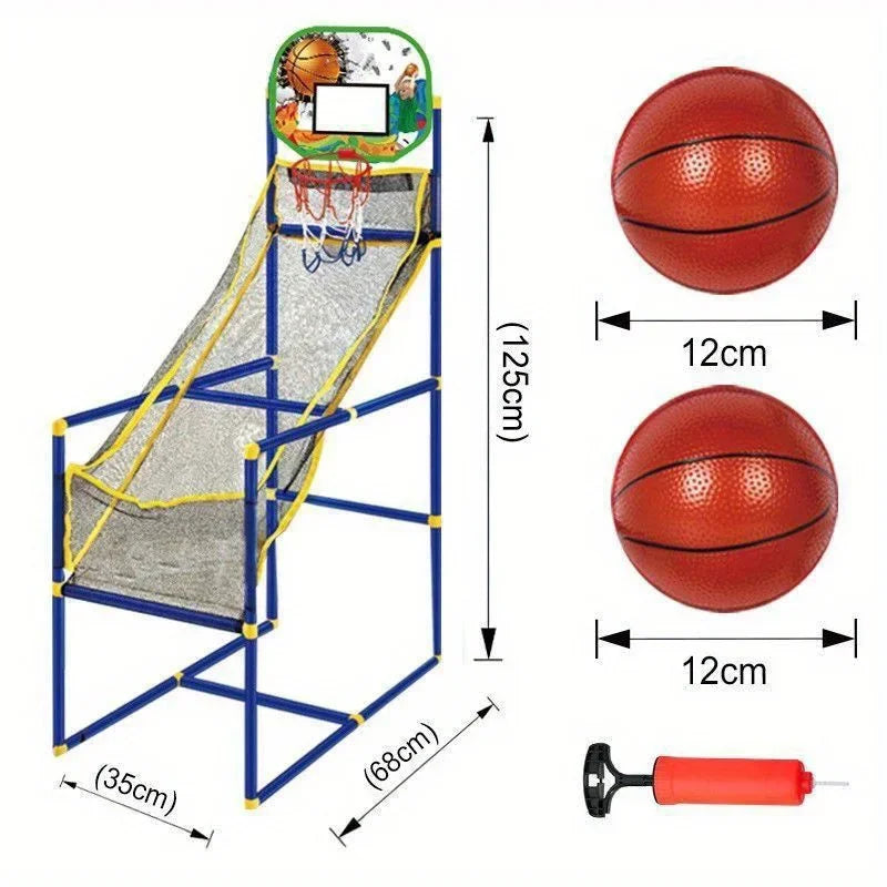 Arcade Basketball Game Set – Indoor & Outdoor with Pump & Balls Arcade Basketball Game Zpaxo