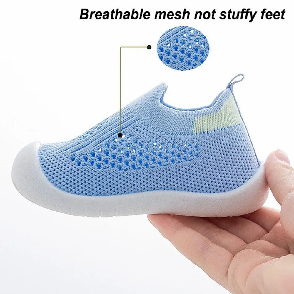 Baby Boys Girls Mesh Breathable Toddler Shoes Wear-resistant Non Slip