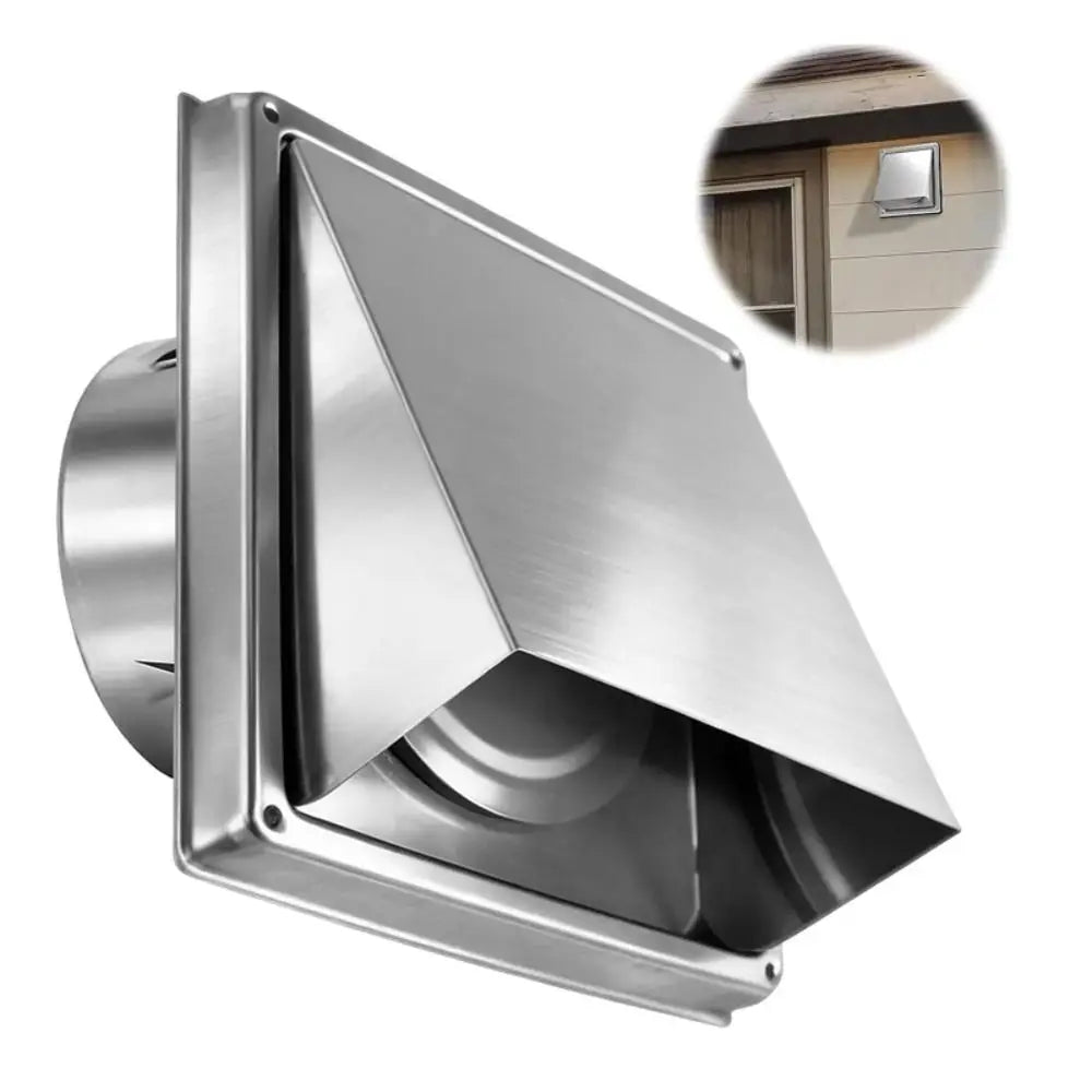 Square Stainless Steel Air Vent Cover 4" 5" 6" – Extract Valve Air Vent Cover Zpaxo