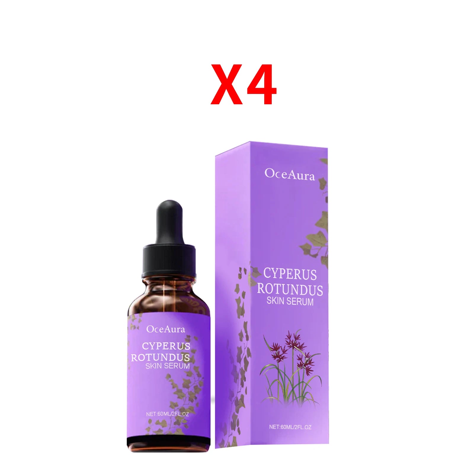Cyperus Rotundus Hair Growth Inhibitor Serum | OceAura 60ml Hair Growth Inhibitor Serum Zpaxo 240ml boxed