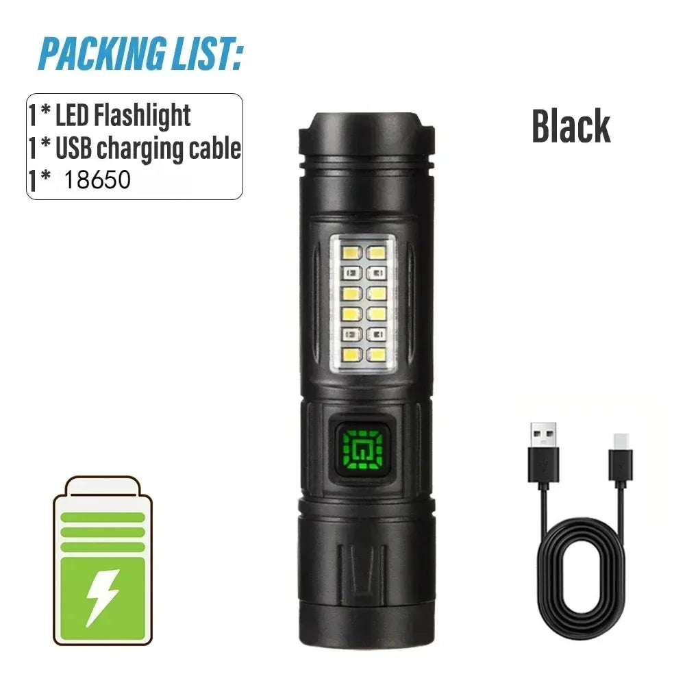 ESMARTER 600 Lumen Rechargeable LED Flashlight | Camping Torch