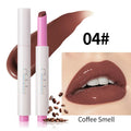 Water Glossy Mirror Lipstick Lasting Moisturizing Lip Balm Glitter Pearl Solid Lip Gloss Sexy Red Brown Non-Stick Cup Lip Tint Zpaxo 04 Coffee