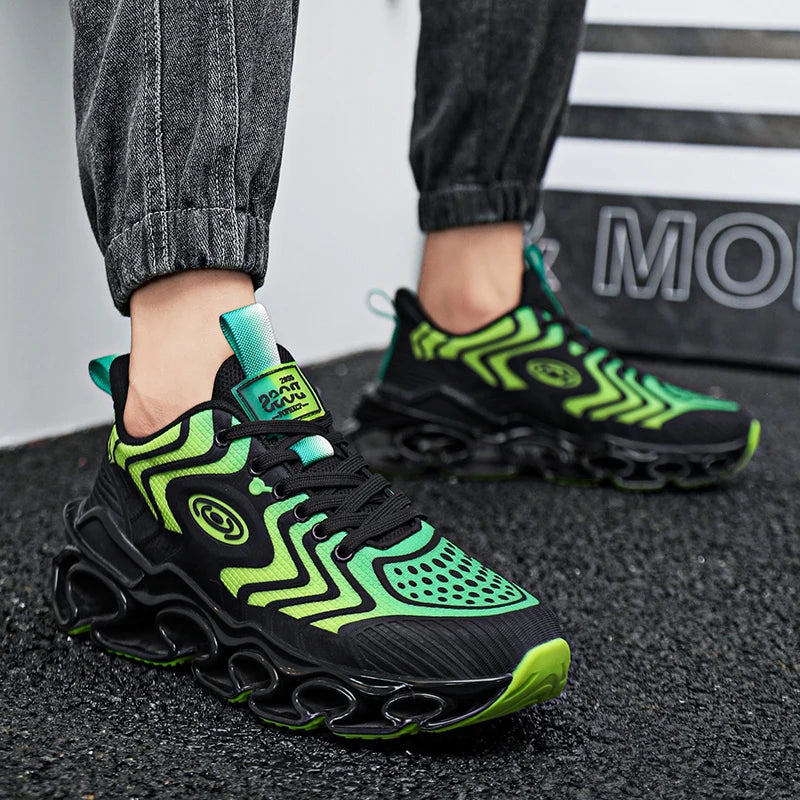 Men's Casual Sneakers Luxury Trainer Shoes Breathable Race Running