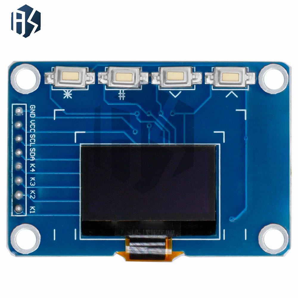 0 96-Inch I2C OLED Display Module 128 64 White SSD1315-Driven 4 Zpaxo