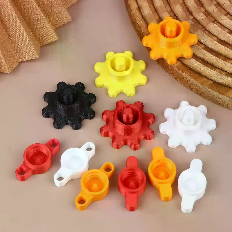Orange Glass Glue Caps Durable Plastic Sealing Standard Bottles Zpaxo