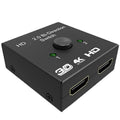 HDMI-compatible 2 0 Port 4K 1080P 2x1 1x2 Switch KVM Bi Directional