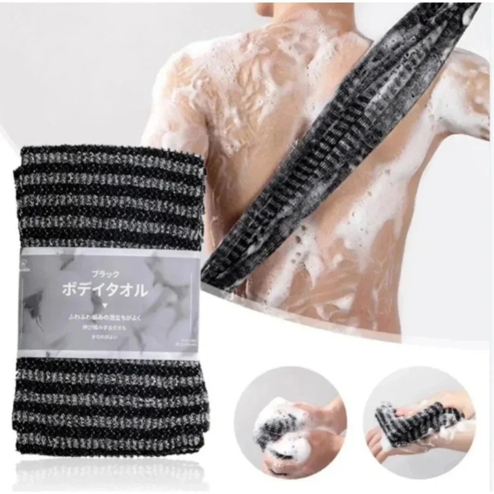 Japanese Rubbing Washcloth Bath Nylon Towel Brush for Back Towels Exfoliating Scrub Shower Sponge Body Bathroom Accessories Zpaxo