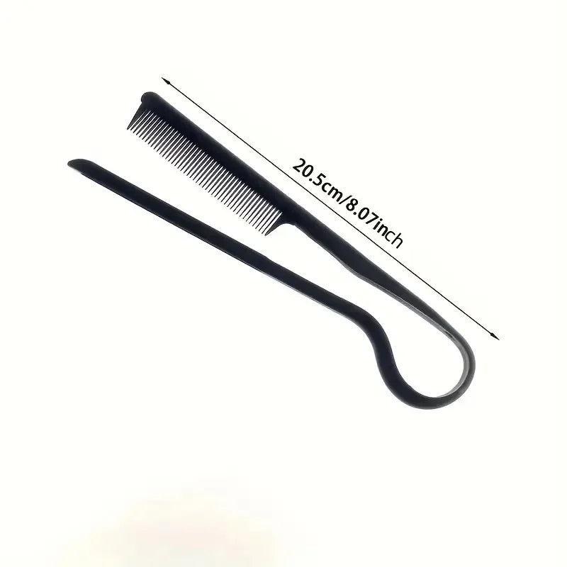 Hairdressing V-comb Messy Hair Finishing Straightening Splint Comb