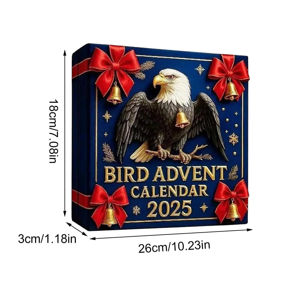 Bird Christmas Advent Calendar 24 Days 2D Acrylic Pendant Countdown
