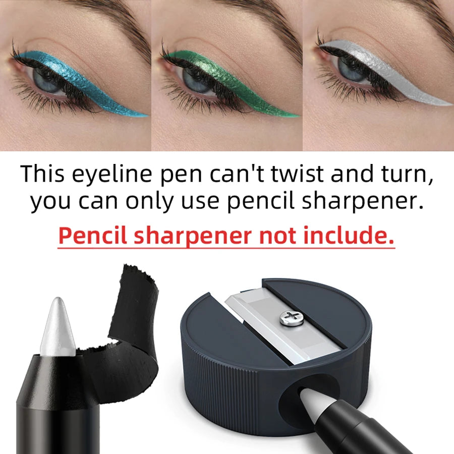 10-color Colorful Eyeliner Pen Pigmented Waterproof Pearly Shimmer