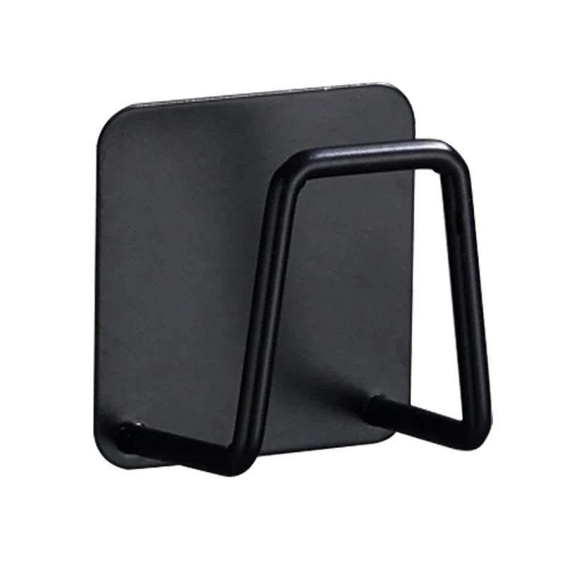 2pcS Stainless Steel Sink Sponge Rack For Sponge Steel Wire Ball Draining Paste The Inner Wall Of The Sink Kitchen Supplies Zpaxo Black 1PCS