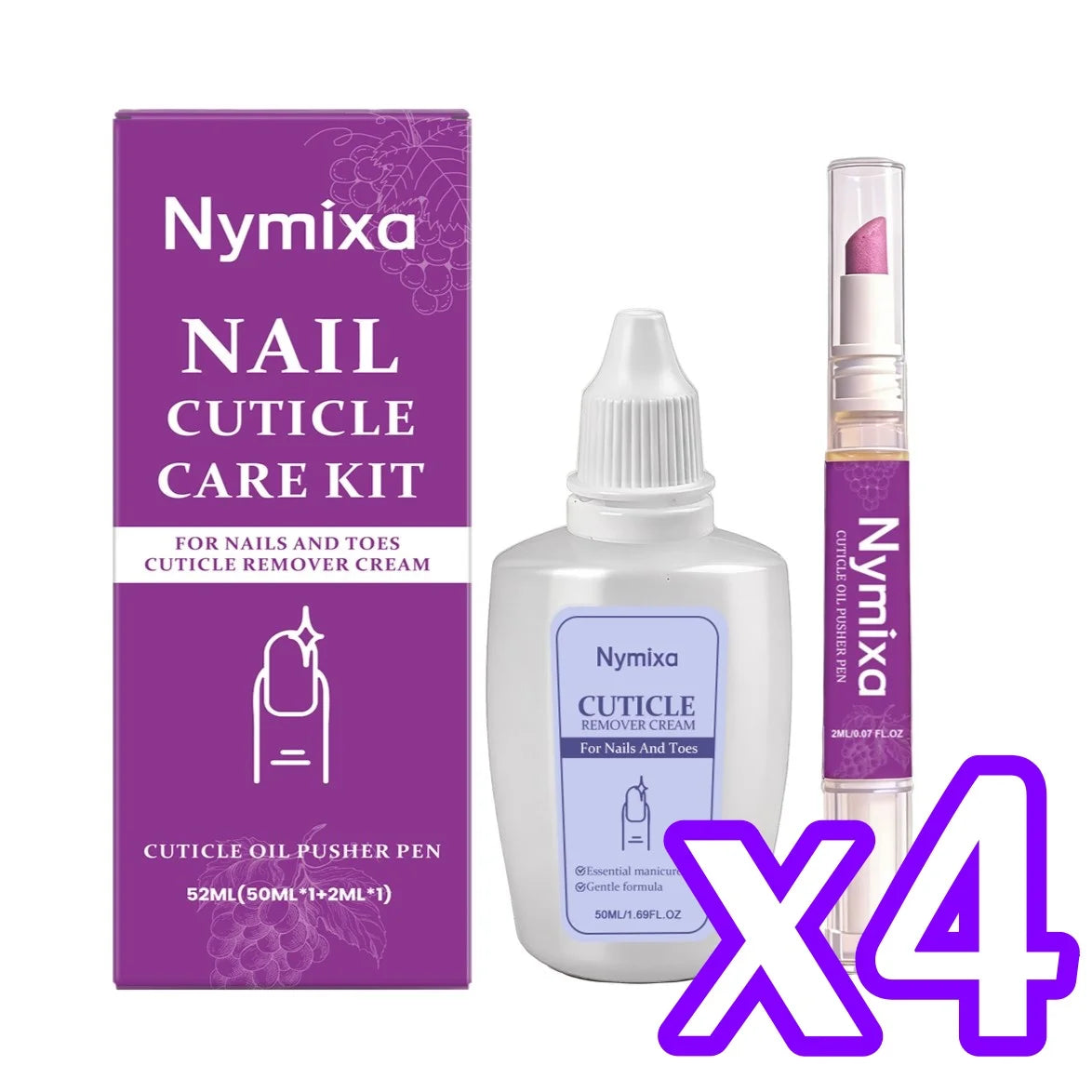 Cuticle Care Kit – Nail Oil Pen, Strengthener & Repair Set Cuticle Care Kit Zpaxo 4SET