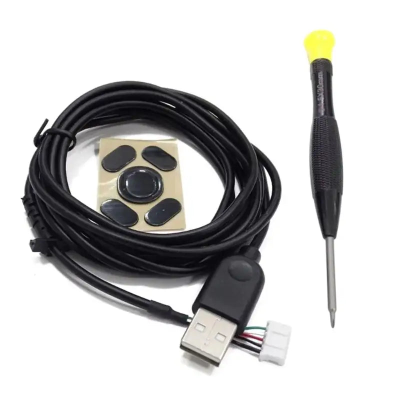 652F Complete Mouse Upgrades Rubber Wire Surfaces Adaptive Feet Zpaxo