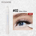 Brightening Lying Silkworm Highlighter Pen Longlasting Waterproof Smooth Matte Pearlescent White Silver Eyeliner Eyeshadow Stick Zpaxo 02